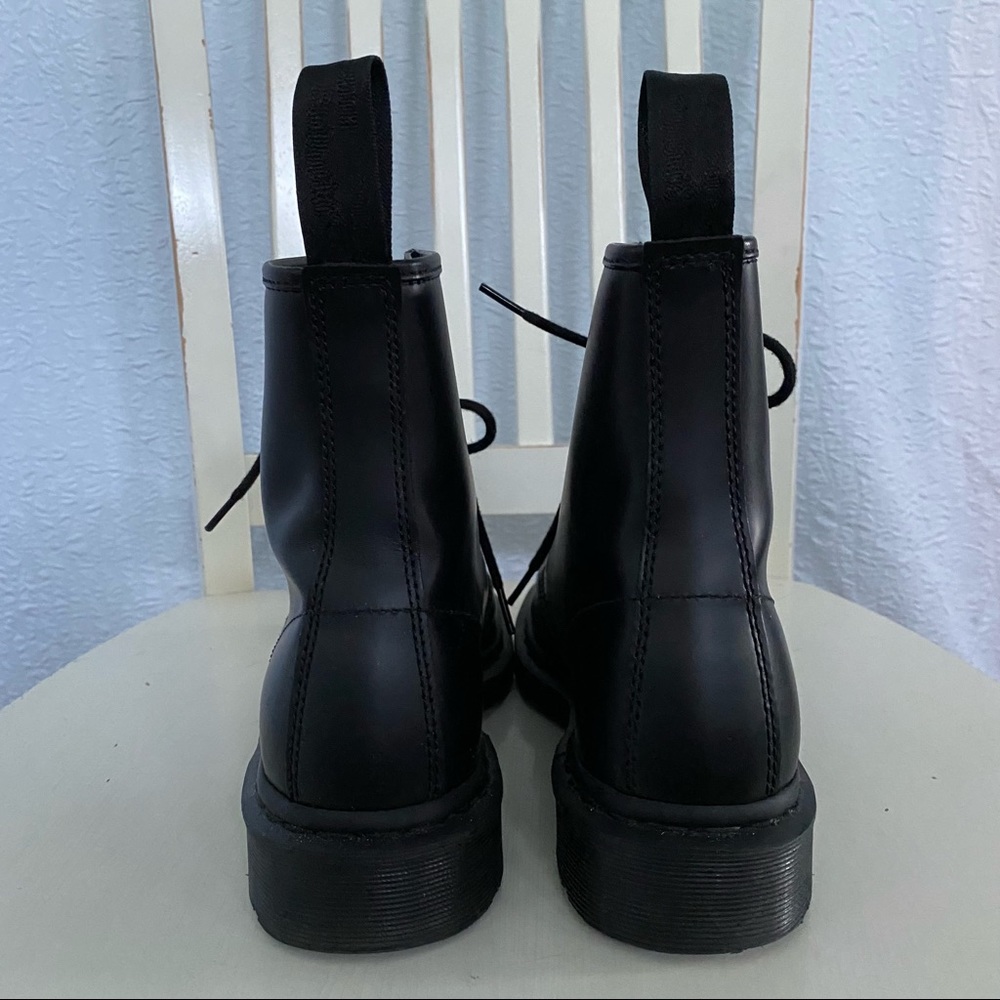 Dr Marten Smooth 1460 Mono Boots Black Combat Boots - Picture 7 of 15